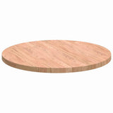 Table Top Light Brown 60 x 2.5 cm Solid Oak Wood 42016002