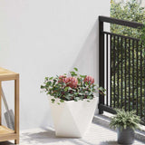 Planter 2 pcs White 30 x 30 x 30 cm Steel 883811