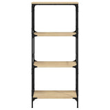Bookcase 4-Tier Sonoma Oak 59x35x132 cm Engineered Wood 837618