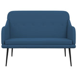 Bench Blue 110x76x80 cm Fabric 351490