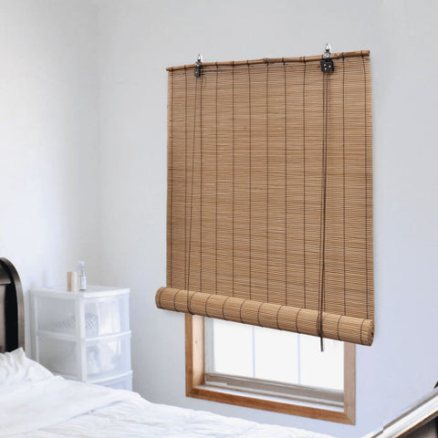 Roller Blind Bamboo 150x160 cm Brown 245812