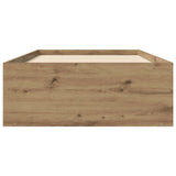 Bed Frame with Storage Artisian Oak 80 x 200 cm Engineered Wood 3429524