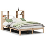 Bookcase Bed without Mattress 120x190 cm Small Double Solid Wood Pine 3322550