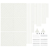 Privacy Screen White 100 x 50 x 180 cm Steel 868543