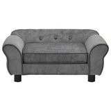 171039 Dog Sofa Dark Grey 72x45x30 cm Plush