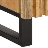 Sideboard 90x34x75 cm Solid Wood Rough Mango 377574