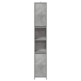 3 Piece Bathroom Furniture Set Concrete Grey Engineered Wood 3324853