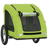 Pet Bike Trailer Green Oxford Fabric and Iron 93962