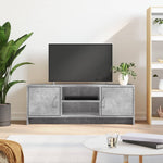 ZNTS TV Cabinet Concrete Grey 102x30x37.5 cm Engineered Wood 823257