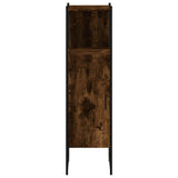 Bathroom Cabinet Smoked Oak 33x33x120.5 cm Engineered Wood 842468