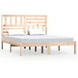 Bed Frame without Mattress 120x190 cm Small Double Solid Wood Pine 3100993