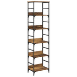 Bookshelf 5-Tier 50x33x188.5cm Engineered Wood Old Wood 882757