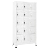 Locker Cabinet Light Grey 90x40x180 cm Steel 339821