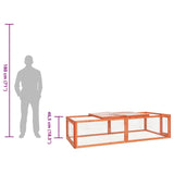 Rabbit Hutch 183x90x46.5 cm Solid Firwood 170877