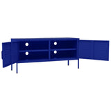 TV Cabinet Navy Blue 105x35x50 cm Steel 336226