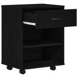 Storage Cabinet Black Oak 46 x 36 x 59 cm Engineered Wood 862673