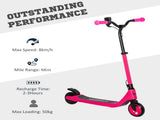 Electric Scooter, 120W Motor E-Scooter, Adjustable Height, Rear Brake for Ages 6 Years - Pink T3398P349443
