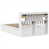 Bed Frame without Mattress White 160x200 cm Solid Wood Pine 3323489