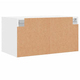 Wall Cabinet with Glass Doors White 68.5x37x35 cm 836497