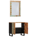 2 Piece Bathroom Furniture Set Solid Wood Reclaimed 3200635