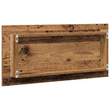 Mirror Old wood 80 x 37 cm Glass and Engineered Wood 863306