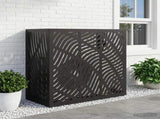 Air Conditioner Cover Black 110 x 50 x 105 cm Steel 8014115