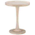 ZNTS Side Table Ø60x75 cm Solid Mango Wood 320598