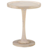 ZNTS Side Table Ø60x75 cm Solid Mango Wood 320598