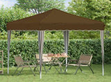Pop-up Party Tent 195 x 195 x 245 cm Taupe Oxford Fabric 42019718