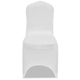 Chair Cover Stretch White 18 pcs 3051635