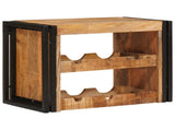 Wine Rack Brown 60 x 45 x 33 cm Solid Rough Mango Wood 4104754