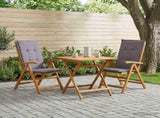 Reclining Garden Chairs 2 pcs Natural Solid Acacia Wood 42041428