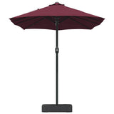 Garden Parasol Bordeaux Red 385 x 209 x 244 cm Polyester 42003287