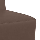 Modular Sofa Unit Armless 2 pcs Brown 55 x 74 x 82 cm 3399769