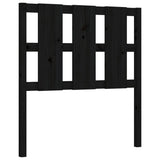 Bed Frame without Mattress Black Small Single Solid Wood Pine 3192195