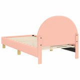 Children's Bed Frame with Headboard Pink 80 x 160 cm 42011028