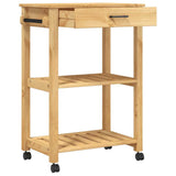 Kitchen Trolley MONZA 60x40x88.5 cm Solid Wood Pine 376091
