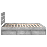 Bed Frame with Headboard Concerte 180 x 200 cm Solid Pine Wood 3411715