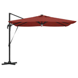 Roma Parasol Red 286 x 284 x 270 cm Aluminium and Polyester 42003358