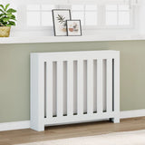Radiator Cover White 104x20x82 cm Engineered Wood 852735