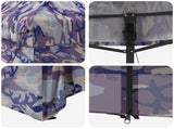 Pop-up Gazebo with 4 Sidewalls 2 x 2 m Blue Camouflage 42036829