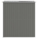 Garden Shed Light Grey 192x191x223 cm Galvanised Steel 3147438