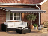 Solar Electric Awning 2.5 x 2 m Anthracite 100% Polyester 3419857