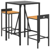 Garden Bar Set Black 3187674