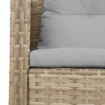 Garden Sofa Set 6 pcs Beige and light grey Poly Rattan 4104704