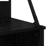 Clothes Rack Black Oak 100 x 41 x 184 cm Engineered Wood 882891