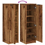 Shoe Cabinet Old Wood 29.5x35x100.5 cm Engineered Wood 856991