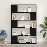 TV Cabinet Set Black Oak 100 x 24 x 155 cm Engineered Wood 862698