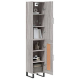 Highboard Grey Sonoma 34.5x34x180 cm Engineered Wood 3199135