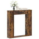 Fireplace Surround Smoked Oak 100 x 20 x 100 cm Engineered Wood 8006620